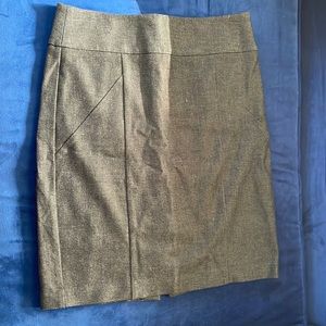 Black/Grey Stretch Knee Length Skirt